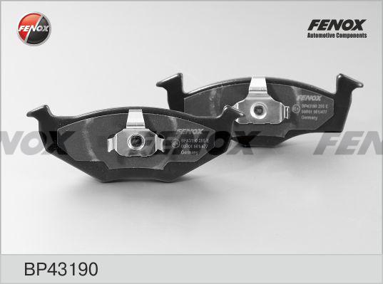 Fenox BP43190 - Гальмівні колодки, дискові гальма autozip.com.ua