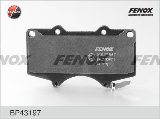 Fenox BP43197 - Гальмівні колодки, дискові гальма autozip.com.ua