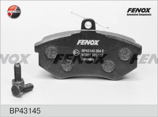 Fenox BP43145 - Гальмівні колодки, дискові гальма autozip.com.ua