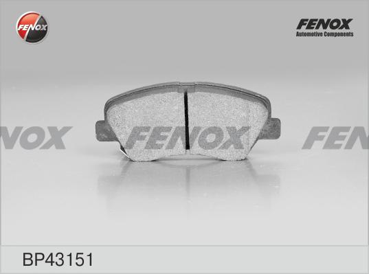 Fenox BP43151 - Гальмівні колодки, дискові гальма autozip.com.ua