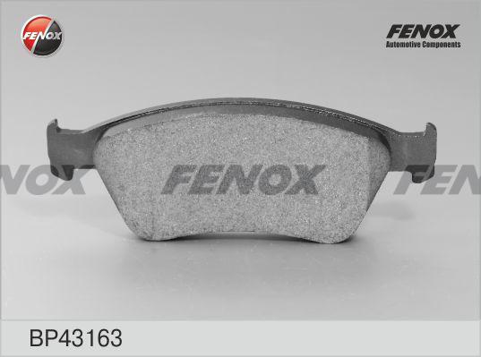 Fenox BP43163 - Гальмівні колодки, дискові гальма autozip.com.ua