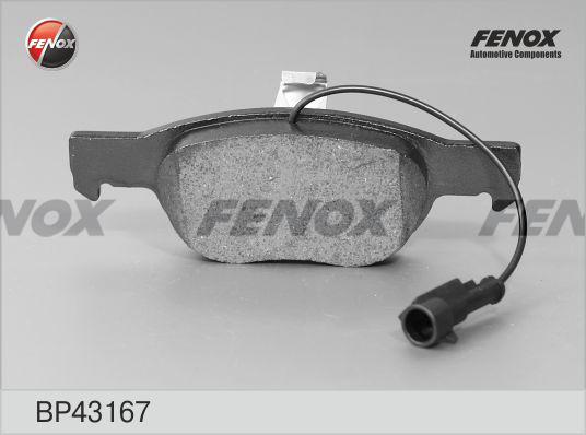 Fenox BP43167 - Гальмівні колодки, дискові гальма autozip.com.ua