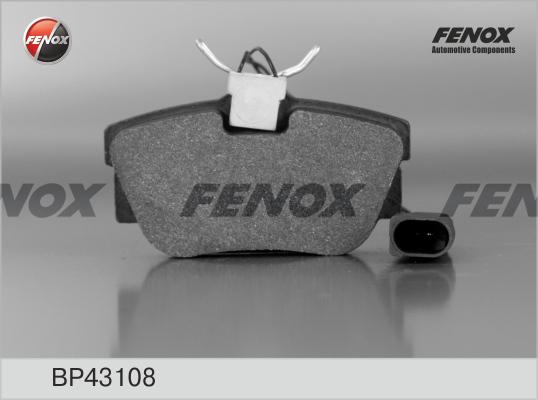 Fenox BP43108 - Гальмівні колодки, дискові гальма autozip.com.ua
