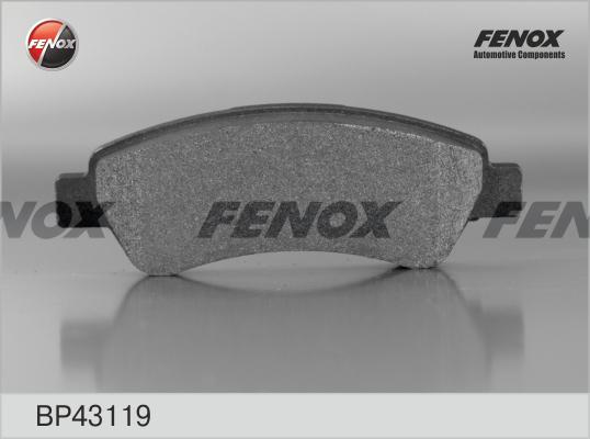 Fenox BP43119 - Гальмівні колодки, дискові гальма autozip.com.ua