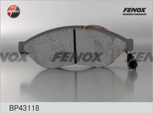 Fenox BP43118 - Гальмівні колодки, дискові гальма autozip.com.ua