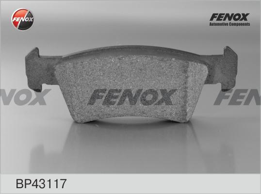 Fenox BP43117 - Гальмівні колодки, дискові гальма autozip.com.ua