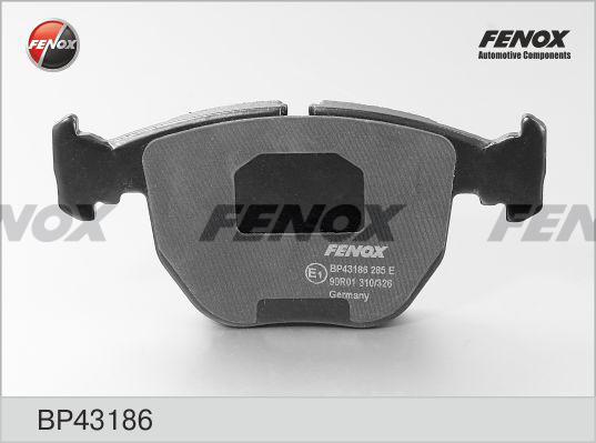 Fenox BP43186 - Гальмівні колодки, дискові гальма autozip.com.ua