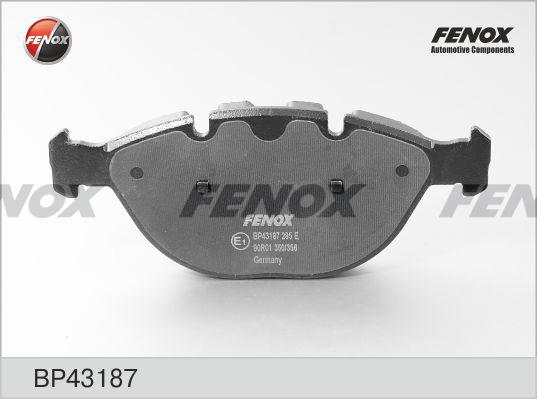 Fenox BP43187 - Гальмівні колодки, дискові гальма autozip.com.ua