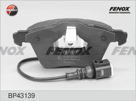 Fenox BP43139 - Гальмівні колодки, дискові гальма autozip.com.ua