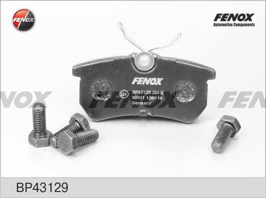 Fenox BP43129 - Гальмівні колодки, дискові гальма autozip.com.ua