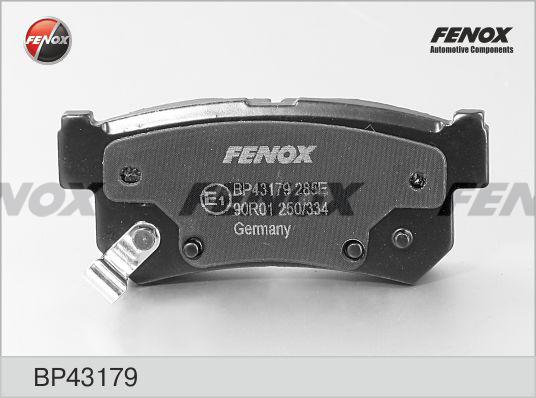 Fenox BP43179 - Гальмівні колодки, дискові гальма autozip.com.ua