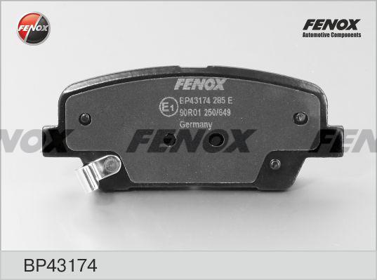 Fenox BP43174 - Гальмівні колодки, дискові гальма autozip.com.ua