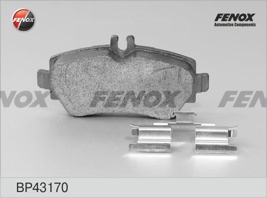 Fenox BP43170 - Гальмівні колодки, дискові гальма autozip.com.ua