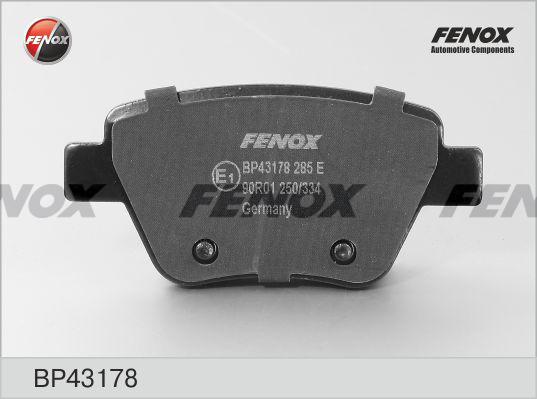 Fenox BP43178 - Гальмівні колодки, дискові гальма autozip.com.ua