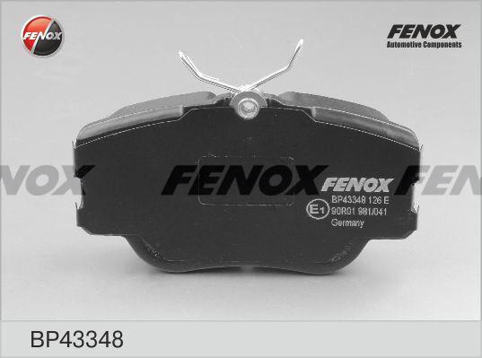 Fenox BP43348 - Гальмівні колодки, дискові гальма autozip.com.ua