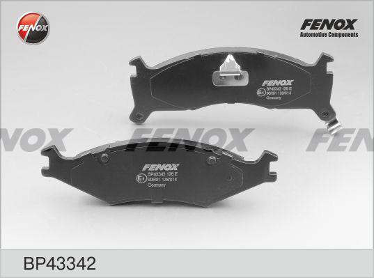 Fenox BP43342 - Гальмівні колодки, дискові гальма autozip.com.ua