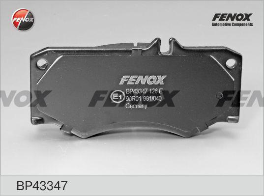 Fenox BP43347 - Гальмівні колодки, дискові гальма autozip.com.ua
