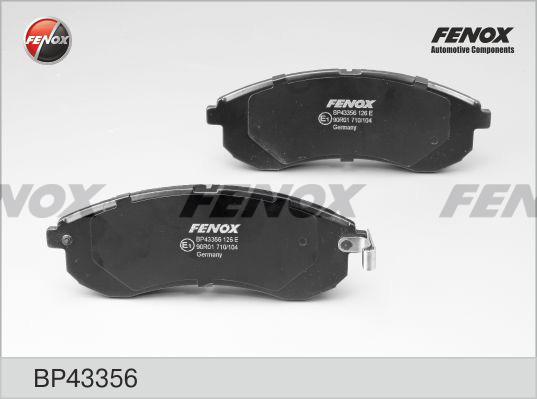 Fenox BP43356 - Гальмівні колодки, дискові гальма autozip.com.ua