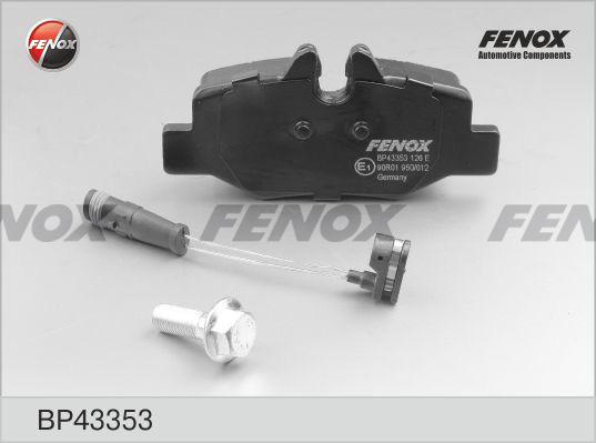 Fenox BP43353 - Гальмівні колодки, дискові гальма autozip.com.ua