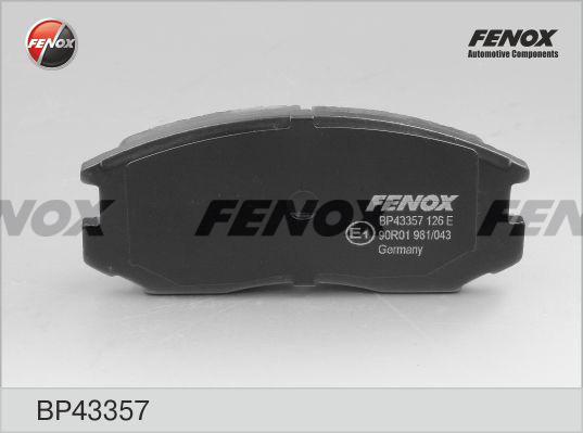 Fenox BP43357 - Гальмівні колодки, дискові гальма autozip.com.ua