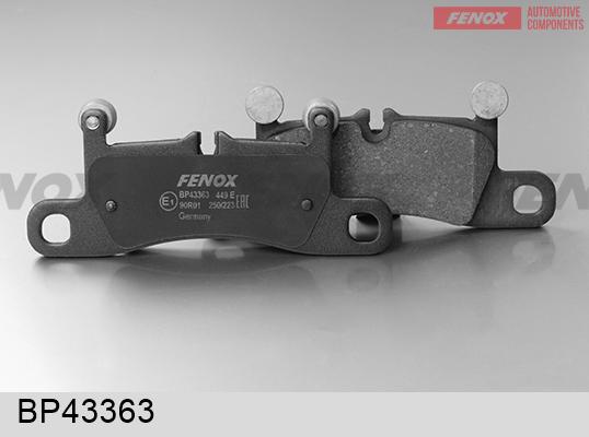 Fenox BP43363 - Гальмівні колодки, дискові гальма autozip.com.ua