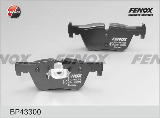 Fenox BP43300 - Гальмівні колодки, дискові гальма autozip.com.ua