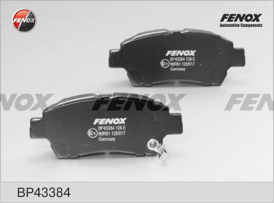 Fenox BP43384 - Гальмівні колодки, дискові гальма autozip.com.ua