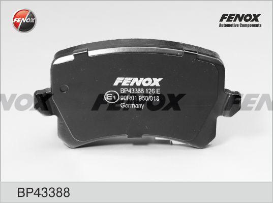 Fenox BP43388 - Гальмівні колодки, дискові гальма autozip.com.ua
