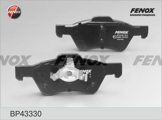 Fenox BP43330 - Гальмівні колодки, дискові гальма autozip.com.ua
