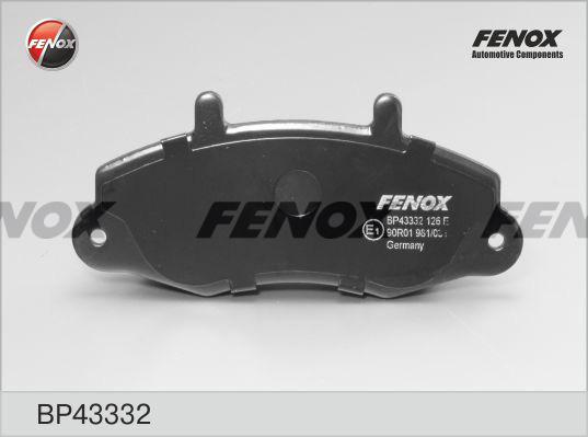 Fenox BP43332 - Гальмівні колодки, дискові гальма autozip.com.ua