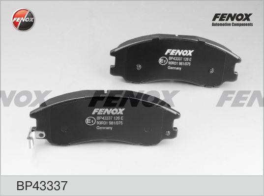 Fenox BP43337 - Гальмівні колодки, дискові гальма autozip.com.ua