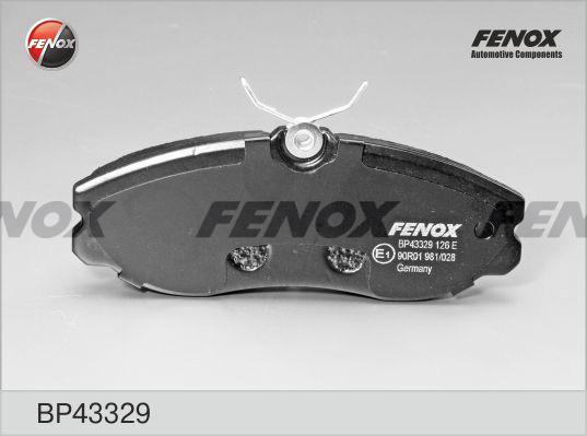 Fenox BP43329 - Гальмівні колодки, дискові гальма autozip.com.ua