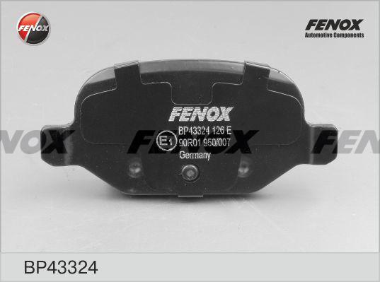 Fenox BP43324 - Гальмівні колодки, дискові гальма autozip.com.ua