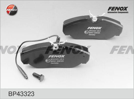 Fenox BP43323 - Гальмівні колодки, дискові гальма autozip.com.ua