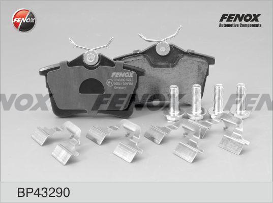 Fenox BP43290 - Гальмівні колодки, дискові гальма autozip.com.ua