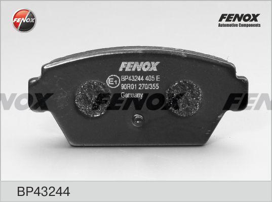 Fenox BP43244 - Гальмівні колодки, дискові гальма autozip.com.ua