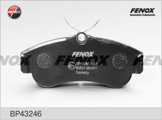 Fenox BP43246 - Гальмівні колодки, дискові гальма autozip.com.ua