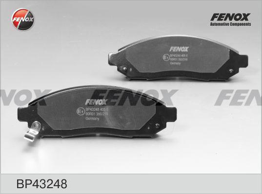 Fenox BP43248 - Гальмівні колодки, дискові гальма autozip.com.ua
