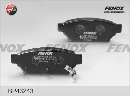 Fenox BP43243 - Гальмівні колодки, дискові гальма autozip.com.ua