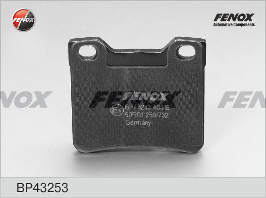 Fenox BP43253 - Гальмівні колодки, дискові гальма autozip.com.ua