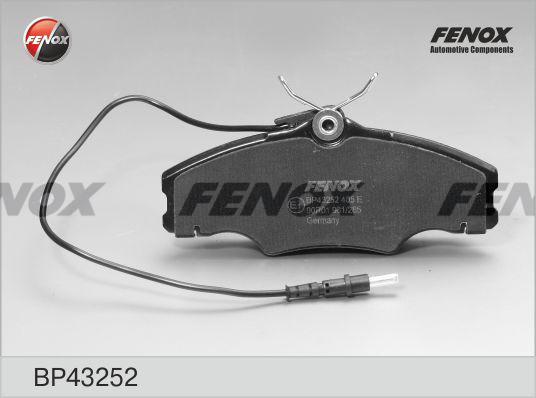 Fenox BP43252 - Гальмівні колодки, дискові гальма autozip.com.ua
