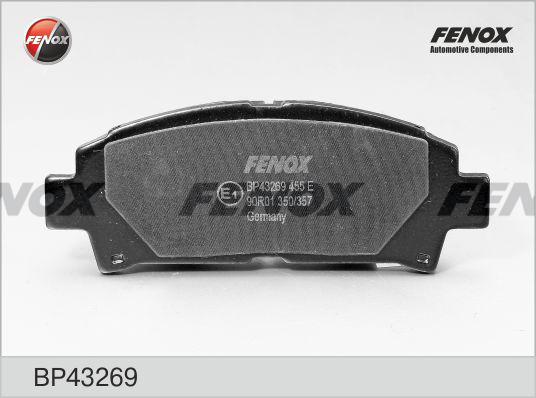 Fenox BP43269 - Гальмівні колодки, дискові гальма autozip.com.ua