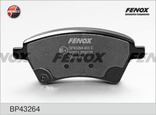 Fenox BP43264 - Гальмівні колодки, дискові гальма autozip.com.ua