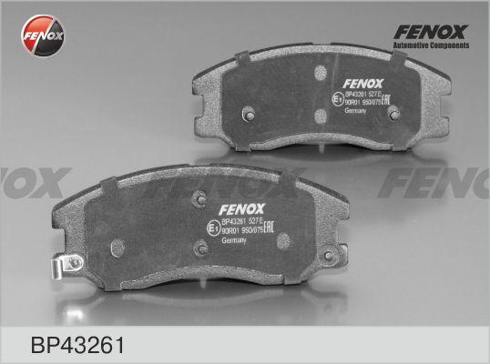 Fenox BP43261 - Гальмівні колодки, дискові гальма autozip.com.ua