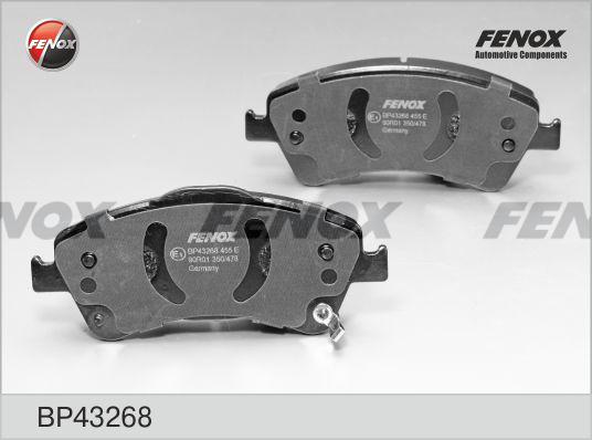 Fenox BP43268 - Гальмівні колодки, дискові гальма autozip.com.ua