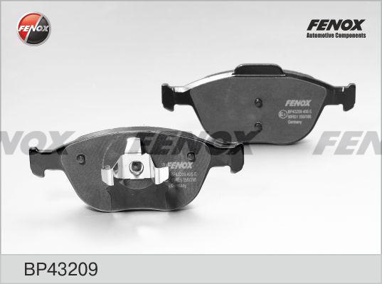 Fenox BP43209 - Гальмівні колодки, дискові гальма autozip.com.ua