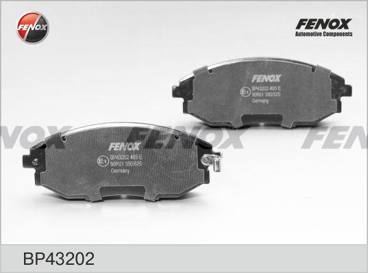 Fenox BP43202 - Гальмівні колодки, дискові гальма autozip.com.ua