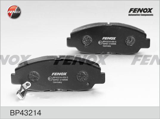 Fenox BP43214 - Гальмівні колодки, дискові гальма autozip.com.ua