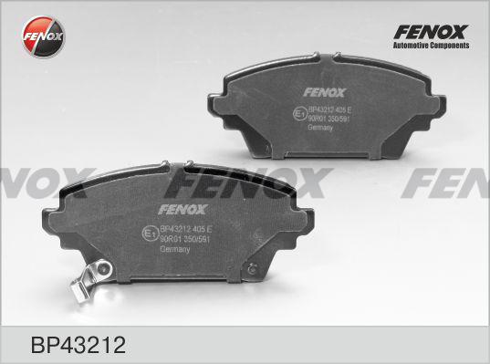 Fenox BP43212 - Гальмівні колодки, дискові гальма autozip.com.ua