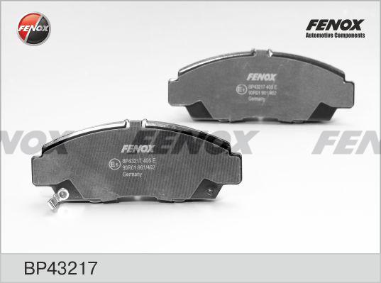 Fenox BP43217 - Гальмівні колодки, дискові гальма autozip.com.ua